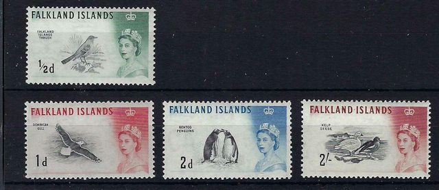 Image of Falkland Islands SG 193a/204a UMM British Commonwealth Stamp